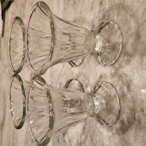 Libbey Ice Cream Sundae Parfait Dessert Cup Bowl Glass Set of 4 Vintage   5"